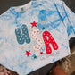 USA stars Graphic Tee | Fourth of July Shirt | Red White & Blue Summer Tee | Cute Americana Graphic Tee | Comfort Colors USA Shirt