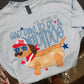 Bad Day to Be a Hotdog Graphic Tee | Patriotic Dachshund Shirt | 4th of July Funny Dog Tee | Summer Lake Shirt