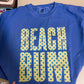 Beach Bum Polka Dot Graphic Tee | Coastal Summer Shirt | Beach Vacation Graphic Tee
