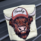 Howdy Highland cow tee or sweatshirt