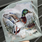 Watercolor mallard duck tee or sweatshirt