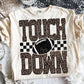 Touchdown Leopard Football Graphic Tee | Game Day Shirt | Football Mom T-Shirt