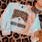 Leopard on top of Harley tee or sweatshirt