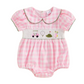 Pink Golf Smocked Romper