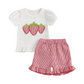 Strawberry Embroidered Short Set