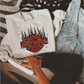 Leopard flames motor cycles tee or sweatshirt