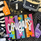 COUGARS NEON RAINBOW STARS TEE