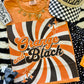 ORANGE & BLACK RETRO TEE