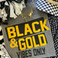 BLACK & GOLD TEE