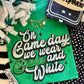 ON GAMEDAY WE WEAR GREEN AND WHITE TEE