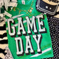 GREEN GAME DAY STRIPES TEE