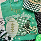GAME DAY GREEN GINGHAM HELMET TEE