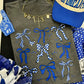 BLUE BOWS TEE