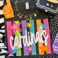 CARDINALS NEON RAINBOW STARS TEE