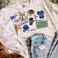 Football season royal details tee or sweatshirt