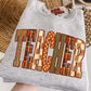 Teacher Patchwork Graphic Tee | Fall Teacher Shirt | Retro Classroom T-Shirt