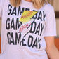 Half Baseball Half Softball Game Day Bolt Tee