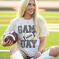 Game Day Leopard Football Tee