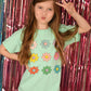 Rainbow Daisy Smiley Tee