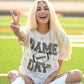 Game Day Leopard Football Tee