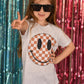 Brown Checkered Happy Face Tee