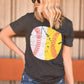 Half Baseball Half Softball PICK YOUR COLOR Tees