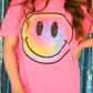 Neon Tie Dye Smiley Tee