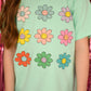 Rainbow Daisy Smiley Tee