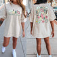 Western summer lovin collage tee (Front & back designs)
